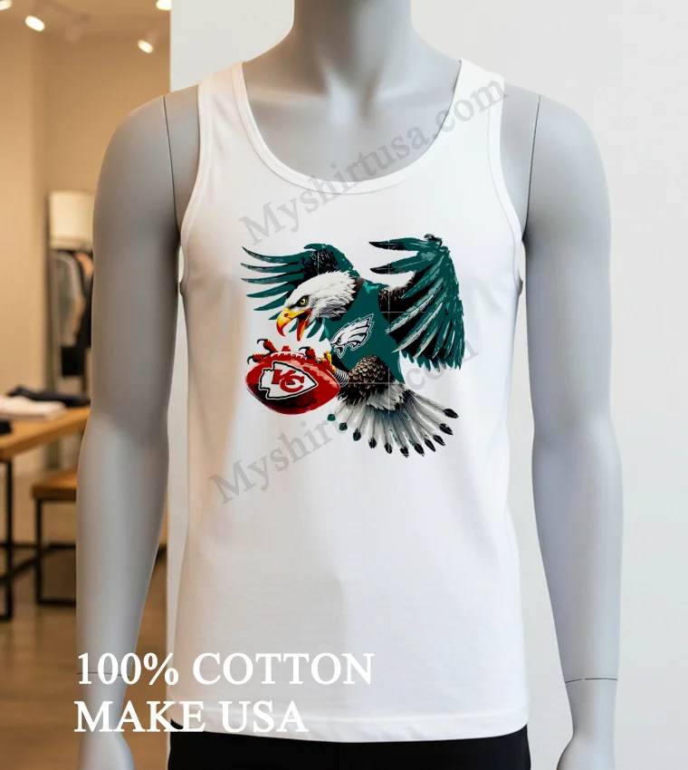 Philadelphia Eagle Kansas City Chiefs Game Day Shirt White T Shirt 3