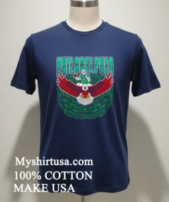 Philadelphia Eagles Skeleton Football Player Riding An Eagle Shirt