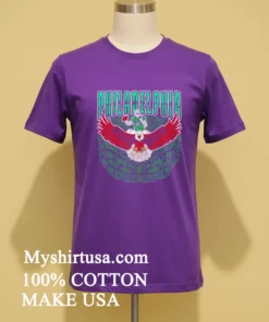 Philadelphia Eagles Skeleton Football Player Riding An Eagle Shirt