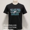 Philadelphia Eagles Starter Black Team Mesh Print Graphic Balck Shirt 1