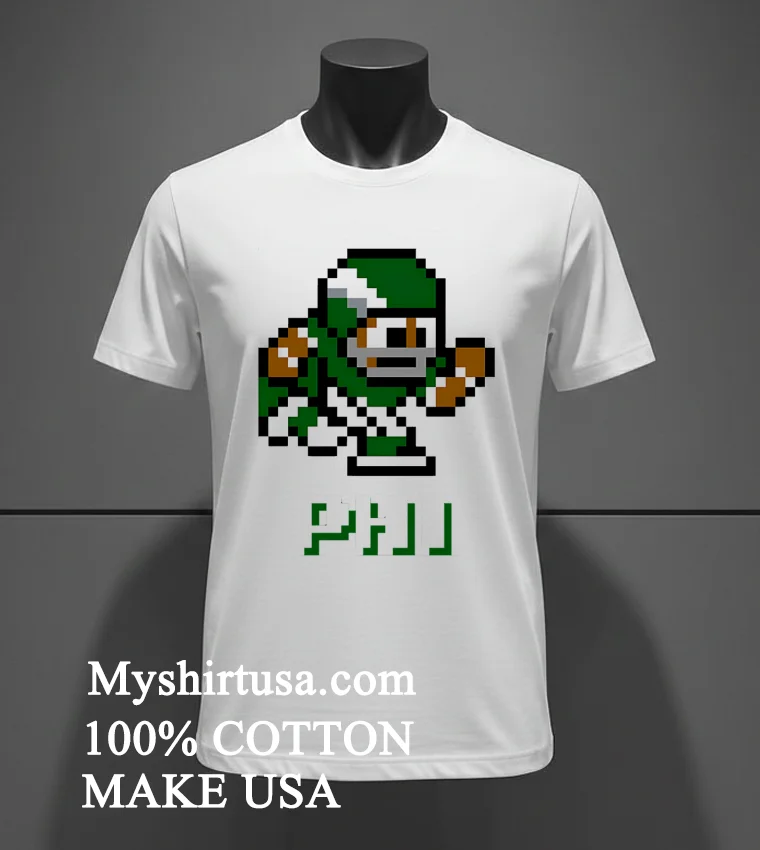 Philadelphia Eagles Tecmo Super Bowl Football Player Video Games Shirt - white-t-shirt Philadelphia Eagles Tecmo Super Bowl Football Player Video Games Shirt White T Shirt 2