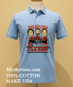 Philadelphia Flyers Three Main Stars Cartoon Shirt