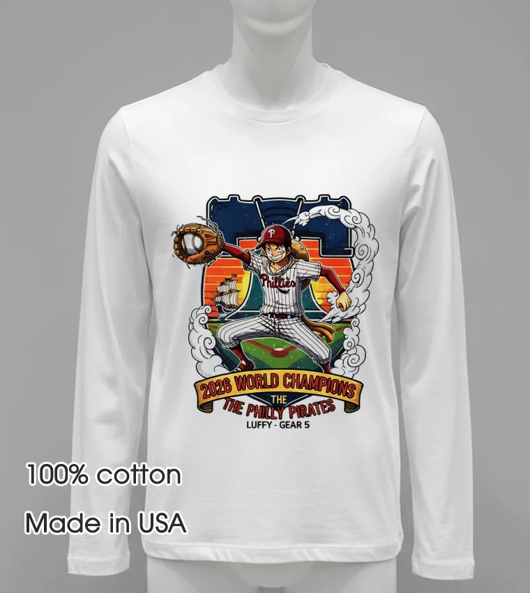 Philadelphia Phillies One Piece 2026 Luffy Shirt White T Shirt