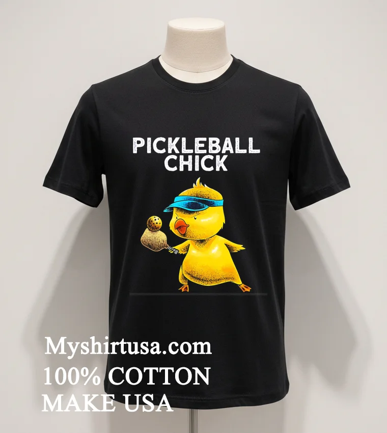 Pickle Ball Chick Player Shirt Balck Shirt