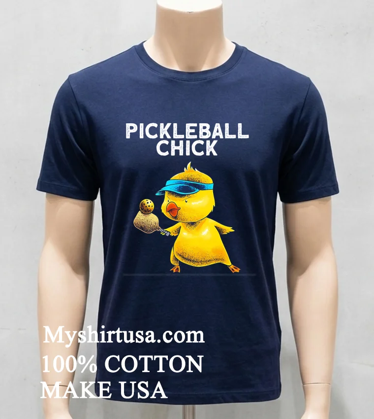 Pickle Ball Chick Player Shirt - navy-shirt Pickle Ball Chick Player Shirt Navy Shirt
