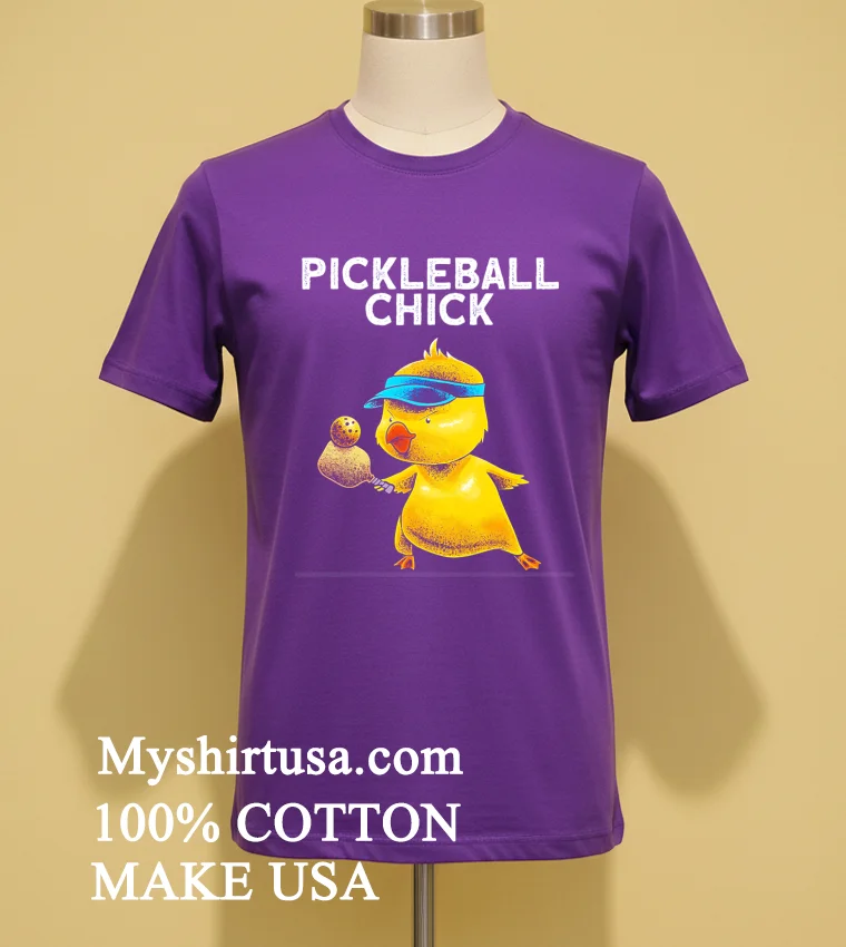 Pickle Ball Chick Player Shirt Purple Shirt