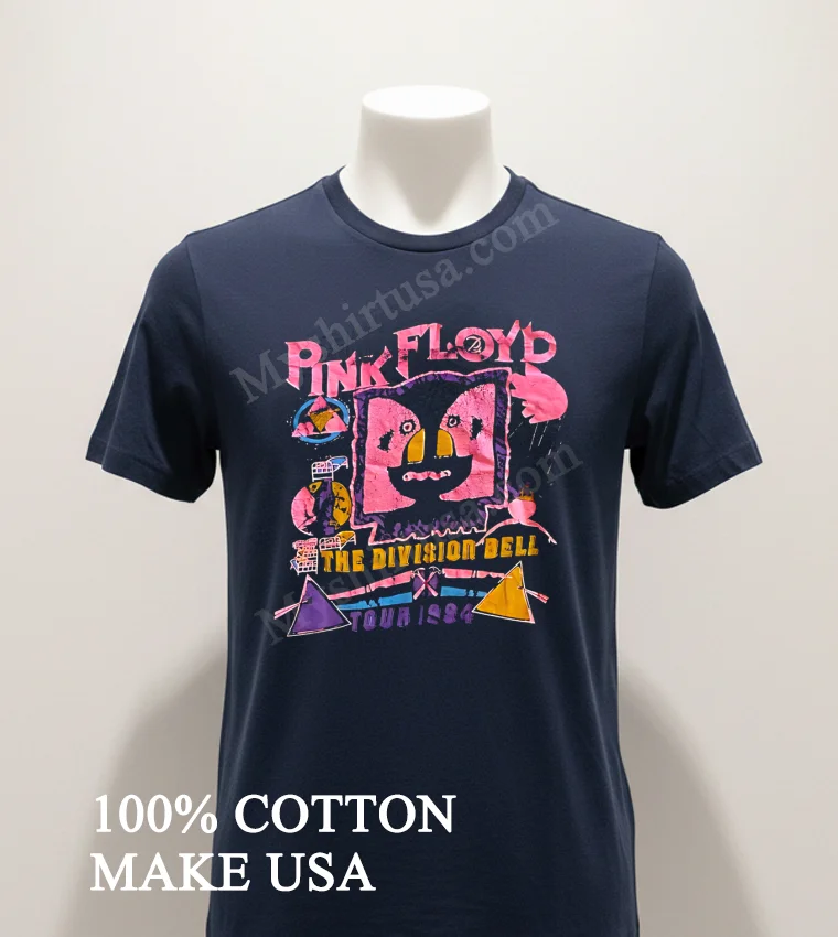 Pink Floyd The Division Bell Tour 1994 Surreal Shirt Navy Shirt 1