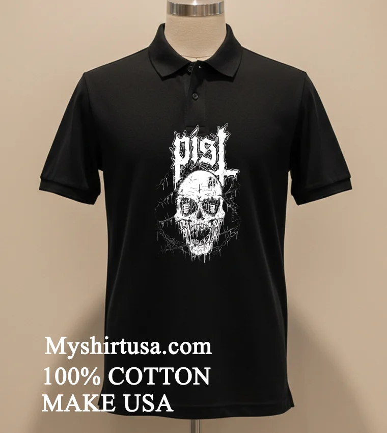 Pisl Metal Skull funny america t-shirts - balck-shirt Pisl Metal Skull Shirt Balck Shirt