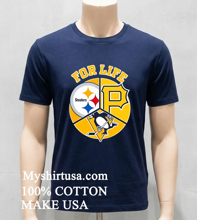 Pittsburgh For Life Logo Sports 2026 Shirt - navy-shirt Pittsburgh For Life Logo Sports 2026 Shirt Navy Shirt