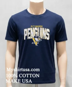 Pittsburgh Penguins Arc Letters Vintage Shirt