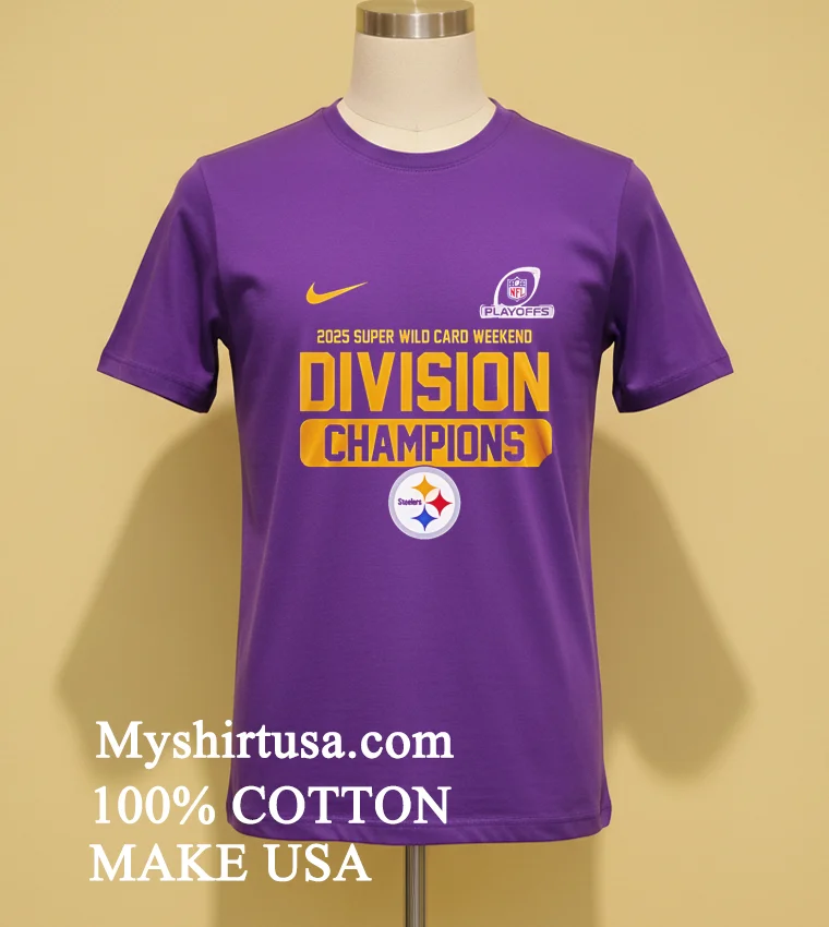 Pittsburgh Steelers 2025 Super Wild Card Weekend Division Champions Shirt Purple Shirt