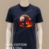 Pittsburgh Steelers Lava Football Helmet Burning Fire Sports Shirt Navy Shirt