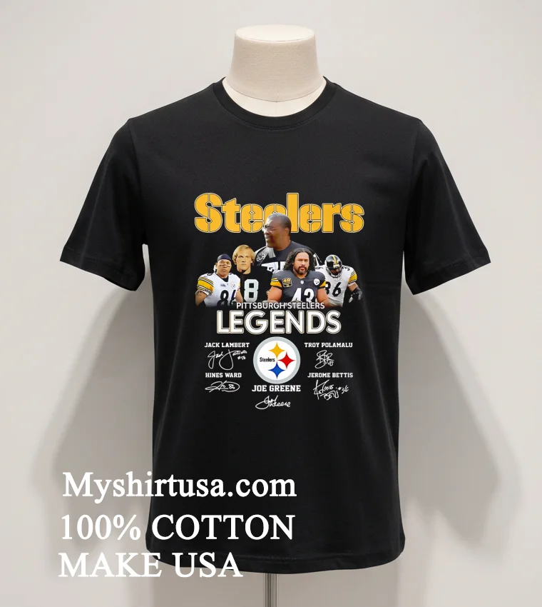 Pittsburgh Steelers Legends Signature Shirt Balck Shirt 1