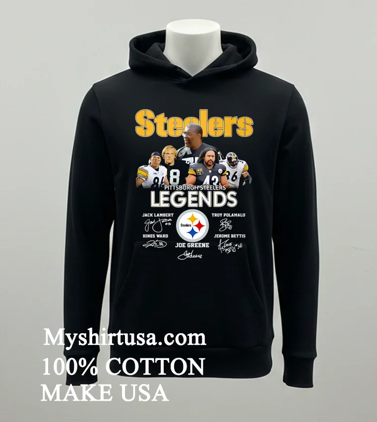 Pittsburgh Steelers Legends Signature Shirt - balck-shirt Pittsburgh Steelers Legends Signature Shirt Balck Shirt