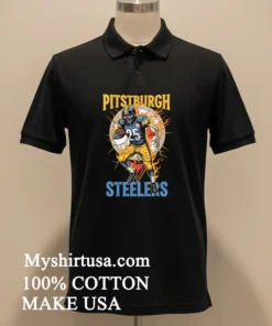 Pittsburgh Steelers Men’s Football Skeleton Player Burning Shirt