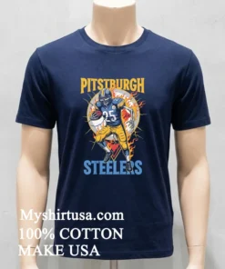 Pittsburgh Steelers Men’s Football Skeleton Player Burning Shirt