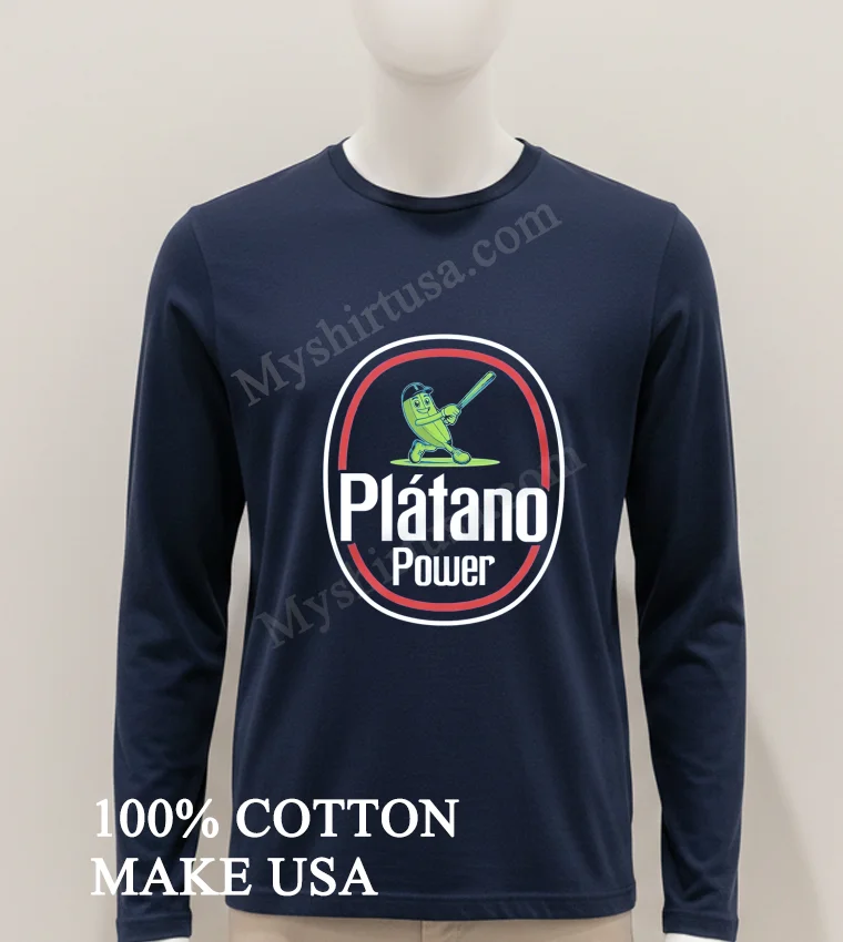 Platano Power Baseball Playing Plantain Character Logo funny america t-shirts - hoodie-shirt Platano Power Baseball Playing Plantain Character Logo Shirt Hoodie Shirt