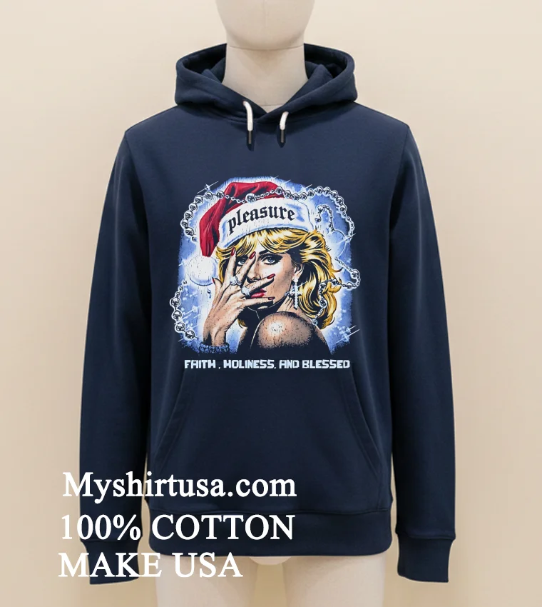 Pleasure Faith Holiness And Blessed Shirt - navy-shirt Pleasure Faith Holiness And Blessed Shirt Navy Shirt 1