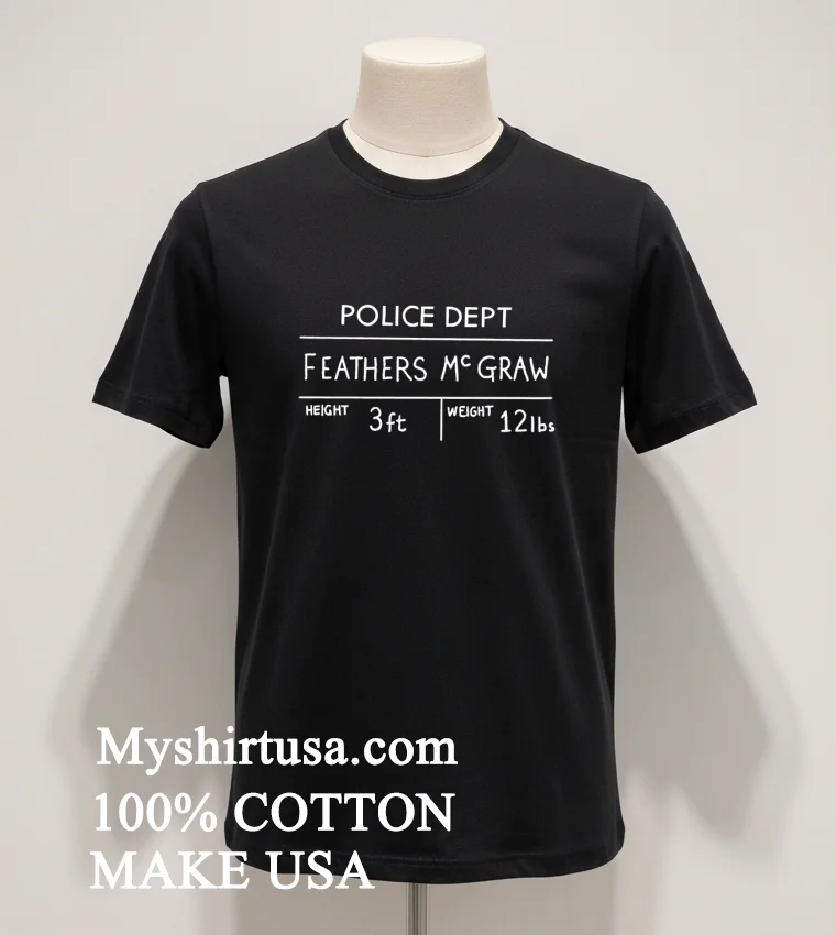 Police Dept Feathers Mcgraw Shirt - balck-shirt Police Dept Feathers Mcgraw Shirt Balck Shirt 1