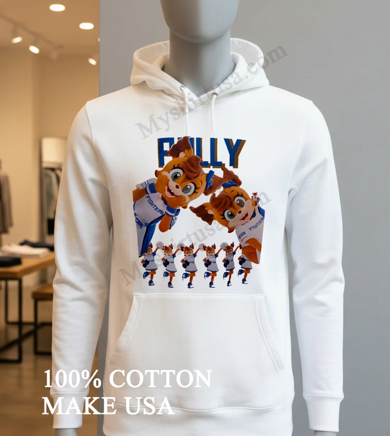 Polly Nippon Ham Fighters Mascot Character Cheerleader Graphic funny america t-shirts - hoodie-shirt Polly Nippon Ham Fighters Mascot Character Cheerleader Graphic Shirt Hoodie Shirt