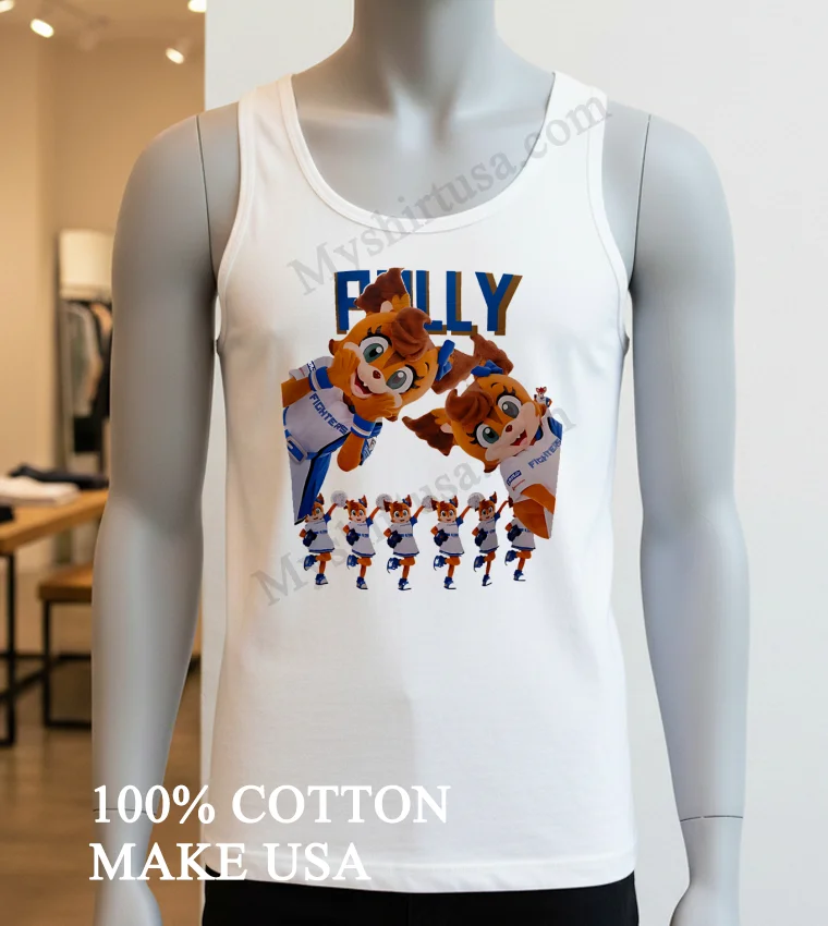 Polly Nippon Ham Fighters Mascot Character Cheerleader Graphic Shirt White T Shirt 3