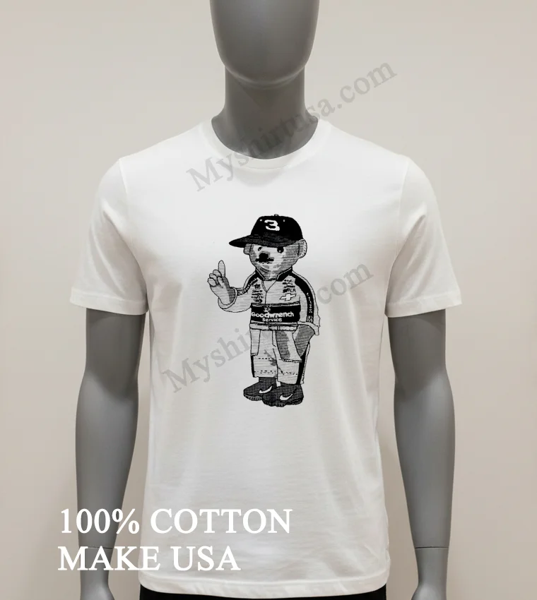 Polo Bear Dale Earnhardt Racing Goodwrench Service funny america t-shirts - white-t-shirt Polo Bear Dale Earnhardt Racing Goodwrench Service Shirt White T Shirt 1