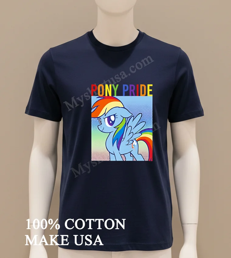 Pony Pride Rainbow Dash Little Pony Rainbow Shirt Navy Shirt