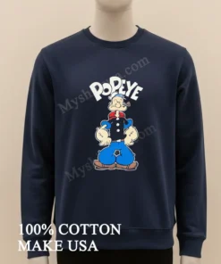 Popeye The Sailor Man Anchor Tattoos Pipe funny america t-shirts