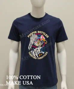 Poppin Bottles Twisting Throttles Skeleton Dirt Diggers Motocross Shirt