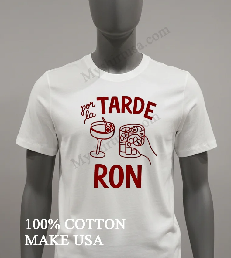 Por La Tarde Ron Shirt White T Shirt 1