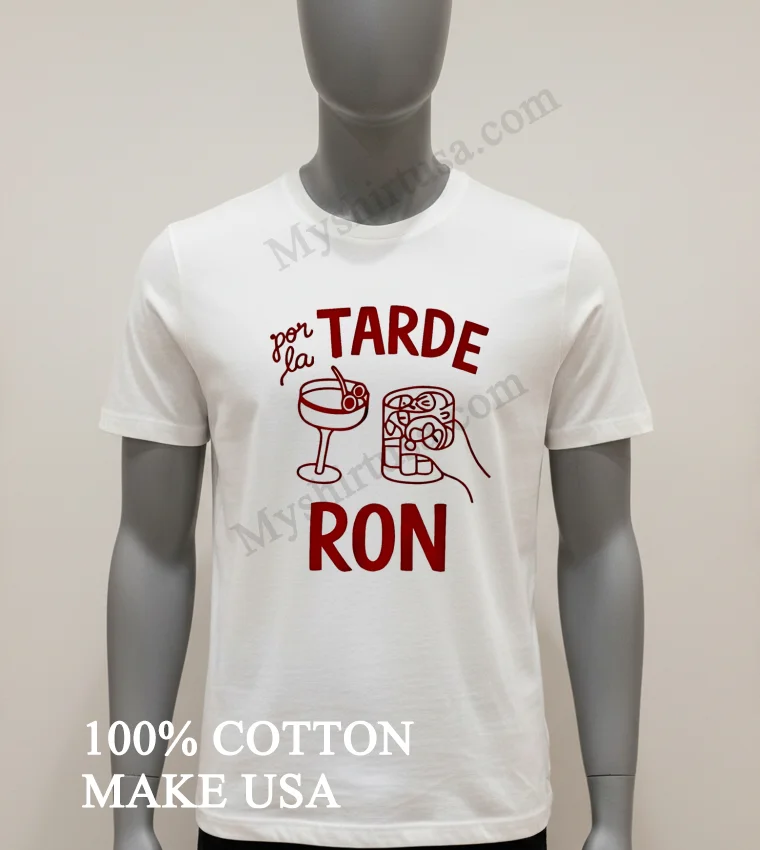 Por La Tarde Ron Shirt White T Shirt