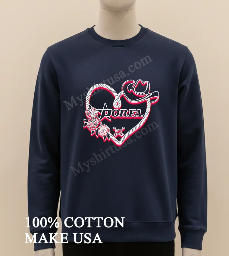 Porfa Love Lasso Heart funny america t-shirts - long sleve shirt Porfa Love Lasso Heart Shirt Long Sleve Shirt