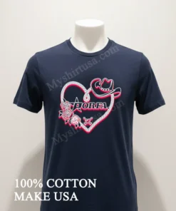 Porfa Love Lasso Heart funny america t-shirts
