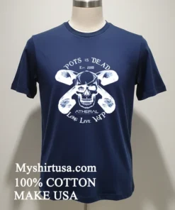 Pots Is Dead Long Live Voip Skull Vintage Shirt