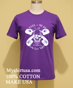 Pots Is Dead Long Live Voip Skull Vintage Shirt