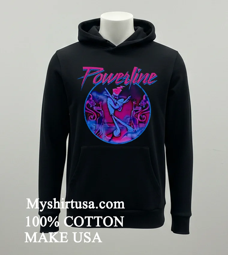 Powerline Goofy Movie Classic Retro Shirt Balck Shirt