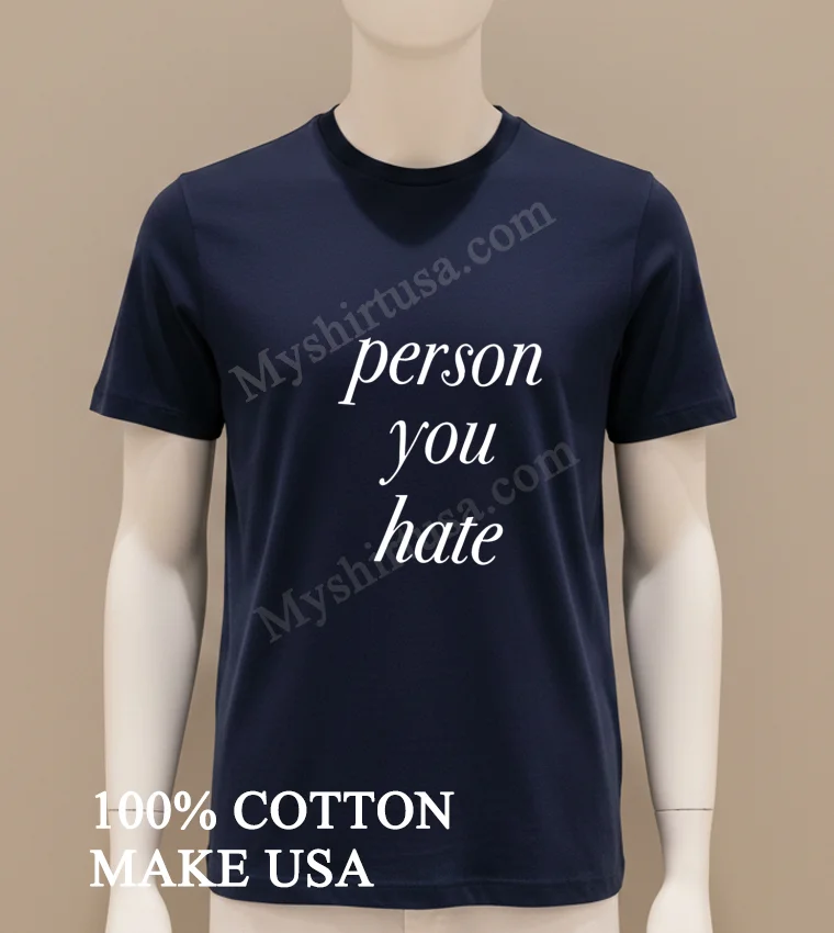 Praying Person You Hate Shirt Navy Shirt