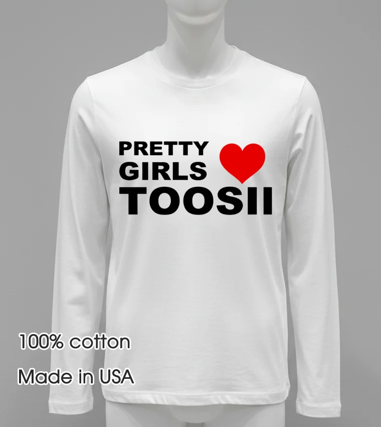 Pretty Girls Adore Toosii Shirt - white-t-shirt Pretty Girls Adore Toosii Shirt White T Shirt