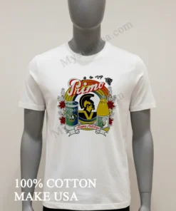 Primo Hawaiian Beer Happy Holidays King Kamehameha Hawaii Map Circles funny america t-shirts