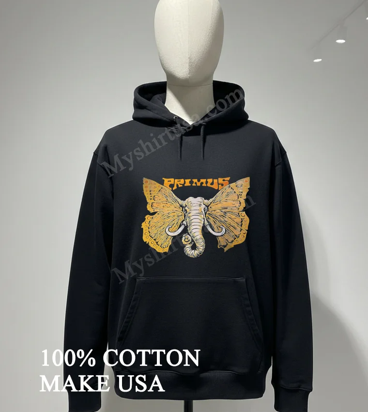 Primus Band Elephant With Butterfly Wings Psychedelic Rock Music Shirt Hoodie Shirt