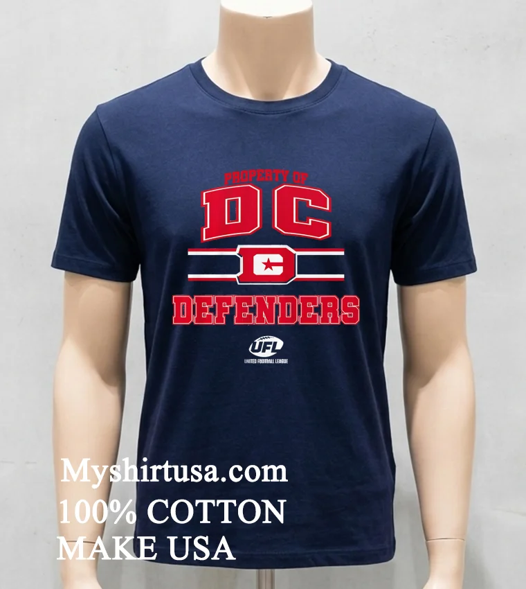 Property Of Dc Defenders Banner Stylish Shirt Navy Shirt
