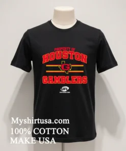 Property Of Houston Gamblers Banner Stylish Shirt