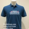 Proud Conservative America Flag Shirt Navy Shirt 2