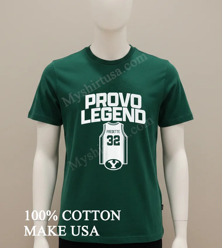 Provo Legend Jimmer Fredette 32 Brigham Young University Jersey Shirt Green Shirt