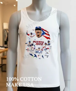 Puerto Rico Baseball Players Team Flag Graphic funny america t-shirts