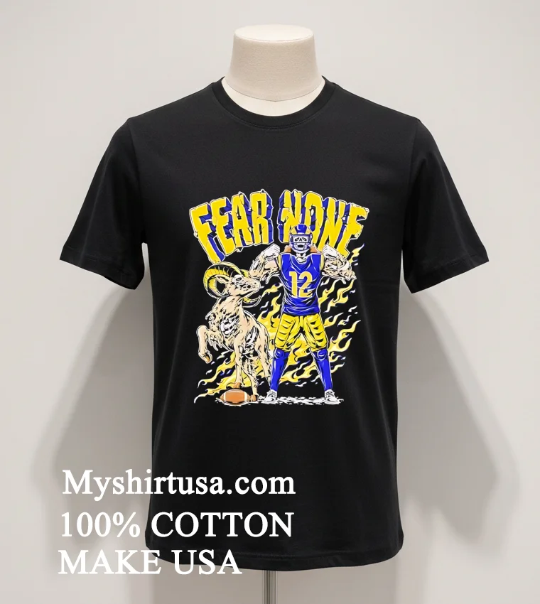 Puka Nacua Skeleton Fear None Los Angeles Rams Football Shirt - balck-shirt Puka Nacua Skeleton Fear None Los Angeles Rams Football Shirt Balck Shirt 1