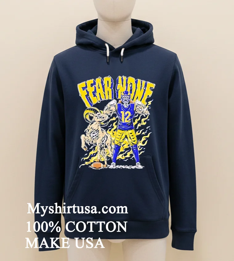 Puka Nacua Skeleton Fear None Los Angeles Rams Football Shirt - navy-shirt Puka Nacua Skeleton Fear None Los Angeles Rams Football Shirt Navy Shirt 1
