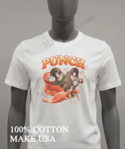 Punch Monkeys With Plush Toys And Orange Stars funny america t-shirts