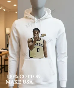 Purdue Basketball Player Number Zero Holding Up Three Fingers funny america t-shirts