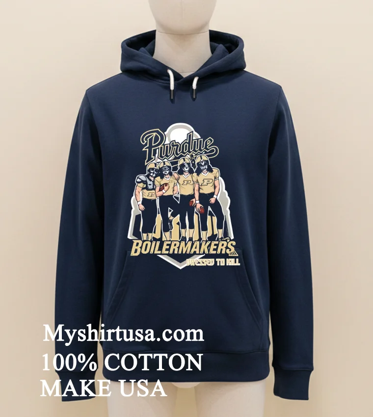 Purdue Boilermakers X Dressed To Kill Shirt - navy-shirt Purdue Boilermakers X Dressed To Kill Shirt Navy Shirt 1
